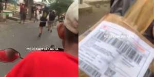 Viral Perjuangan Kurir Nekat Terobos Tawuran demi Antar Paket
