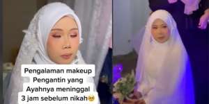 Pilu! Ayah Meninggal 3 Jam Sebelum Akad Nikah Putrinya, Pengantin Wanita Terpaksa Tahan Tangis di Pelaminan