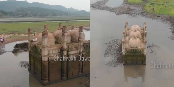 Tenggelam Selama 3 Dekade, Masjid Berusia 120 Tahun Ini Muncul Kembali