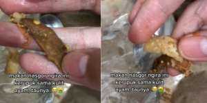 Santap Nasi Goreng Sampai Habis, Endingnya Temukan Benda Menjijikan Dikira Kulit Ayam, Aslinya di Luar Dugaan Bikin Muntah