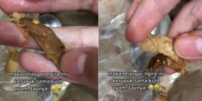 Santap Nasi Goreng Sampai Habis, Endingnya Temukan Benda Menjijikan Dikira Kulit Ayam, Aslinya di Luar Dugaan Bikin Muntah