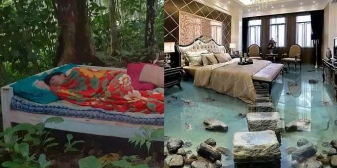 10 Potret Kamar Bernuansa Alam Ini Bikin Tepuk Jidat, Terakhir Paling Aneh, Tidur di Atas Sungai!
