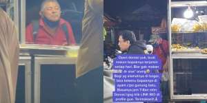 Bapak Ini Selalu Pungut Tulang Ayam Sisa Makan Orang Lain untuk Diberikan kepada Kucingnya, Ketulusannya Bikin Mewek
