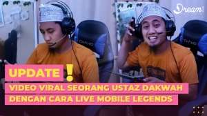Video Viral Seorang Ustaz Dakwah dengan Cara Live Mobile Legends, Ditonton Jutaan Kali