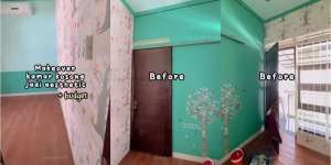 Cuma Modal Rp1 Jutaan Kamar Mungil Jadi Estetik, Hasilnya Bikin Melongo