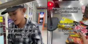 Pengamen Traktir Kasir Minimarket, Penghasilannya Ternyata Rp300 Ribu per Hari