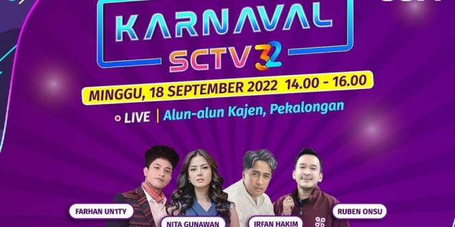 Karnaval SCTV Digelar di Pekalongan, Sederet Penyanyi dan Artis Papan Atas Hadir