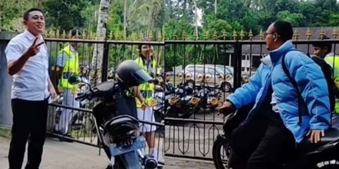 Viral Guru Terlambat Dilarang Masuk Sekolah Oleh Siswa