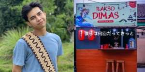 9 Potret Dimas Ahmad Kembali Jualan Bakso, Kini Pakai Rombong Kecil Bernuansa Jepang 