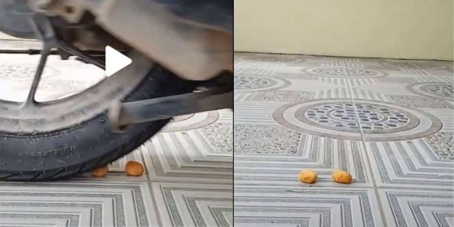Viral Kue Terkuat di Bumi, Dilindas Motor hingga Dijepit Pintu Tak Hancur