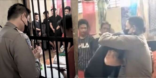 Momen Haru Perwira Polri Kunjungi Rutan sampai Nangis, Disambut Lantunan Surat Al-Kahfi hingga Berjumpa Tahanan Mualaf