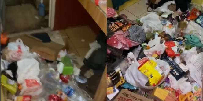 Penampakan Kamar Kos Penuh Sampah dan Sisa Makanan, Cerita di Baliknya Bikin Nyesek