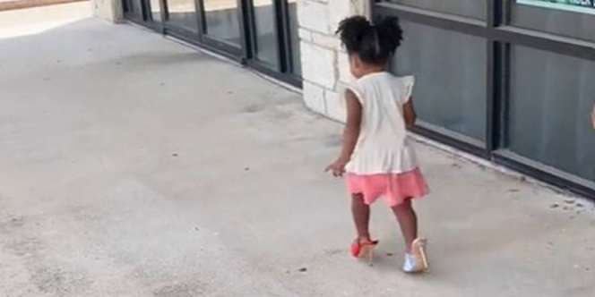 Video Balita Lari Pakai High Heels, Warganet: Diva Cilik