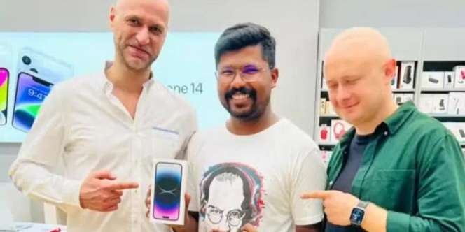 Fans Berat Steve Jobs, Pria Ini Rela Terbang ke Dubai dan Jadi Pemilik Pertama iPhone 14 di Negaranya