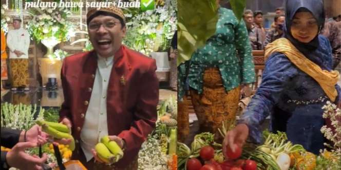 Pernikahan Rasa Pasar Rakyat, Tamu Boleh Ambil Sayuran yang Diinginkan