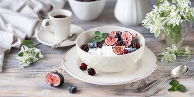 Menu untuk Ibu Hamil dan Menyusui, Fig & Ricotta Oatmeal