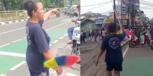 Video Viral, The Power of Emak-Emak Bubarkan Tawuran Pelajar di Tebet Pakai Sapu