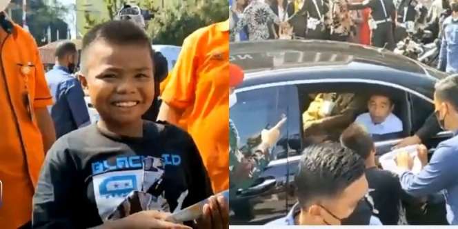 Viral Bocah Penjual Telur Rebus Nekat Terobos Paspampres Demi Tawarkan Dagangan ke Jokowi, Endingnya Tidak Dibeli Malah...