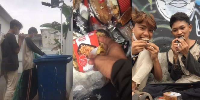Viral Video Dua Pemulung Mengais Makanan dari Tempat Sampah dan Dimakan Sambil Direview Layaknya Content Creator