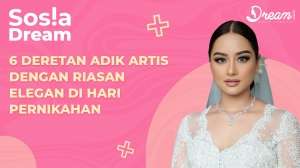 6 Deretan Adik Artis dengan Riasan Elegan di Hari Pernikahan