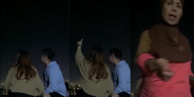 Sejoli Gagal Abadikan Momen Mesra dengan Video Estetik ala Meteor Garden Gegara Emak-emak Nyelonong