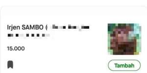 Ada Menu Irjen Sambo di Aplikasi Ojol, Kepanjangannya Bikin Tepok Jidat