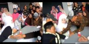 Saking Groginya Saat Ijab Kabul, Pengantin Pria Pingsan di Pangkuan Istri