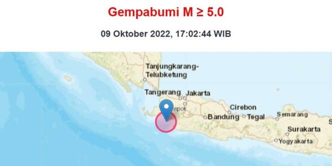 Terjadi Gempa yang Berpusat di Banten, Terasa Sampai Jakarta