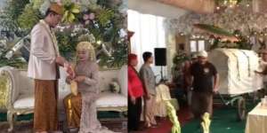 Video Hajatan Pernikahan Terpaksa Harus Dilewati Keranda Jenazah