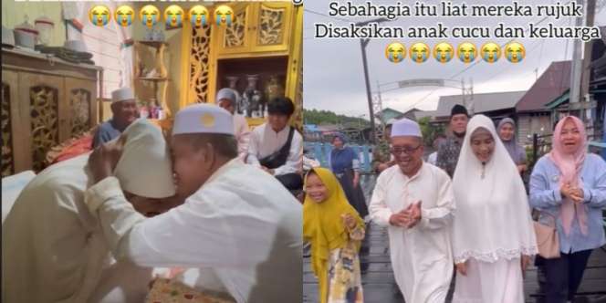 Momen Haru Pernikahan Kakek Nenek yang Rujuk Usai Cerai 16 Tahun