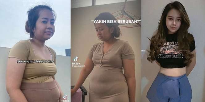 8 Transformasi Wanita Gemuk, Dulu Dihina Mantan Mirip Karung Beras, Kini Auto Nyesal!