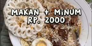 Viral Warung Akhirat, Bayar Rp2.000 Dapat Seporsi Nasi Rawon, Minum, Plus Pencuci Mulut