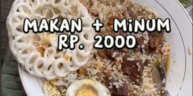 Viral Warung Akhirat, Bayar Rp2.000 Dapat Seporsi Nasi Rawon, Minum, Plus Pencuci Mulut