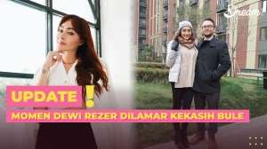 Momen Dewi Rezer Dilamar Kekasih Bule