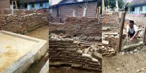 Kakek Ini Bangun Rumah Sendirian Tanpa Tukang Bangunan, Kondisi Dinding Bata Merahnya Jadi Sorotan