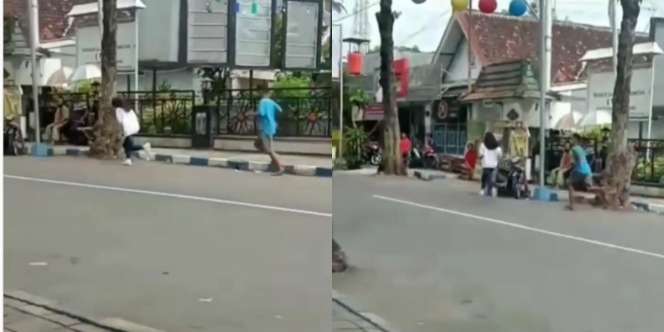 Viral Bocil Putus Cinta di Pinggir Jalan, Aksi Kejar-kejaran bak Film Bollywood