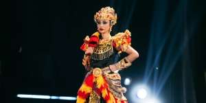 Tampilan Memukai Andina Julie Jadi Reog di Miss Grand International 2022