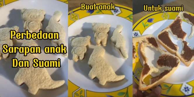 Emak-emak Pamer Menu Sarapan, Netizen Malah Terenyuh Lihat Jatah Suaminya