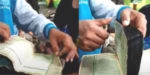 Mukjizat! Alquran Ini Tetap Utuh Saat Kebakaran di Pondok Pesantren Bulukumba