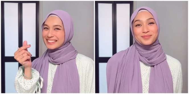 Selebgram 805 K Follower Bagi Trik Styling Pashmina Tanpa Pentul atau Peniti, Memang Bisa?