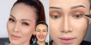 MUA Tiru Gaya Makeup Flawless Bunda Corla, Warganet Terpukau Lihat Kemiripannya