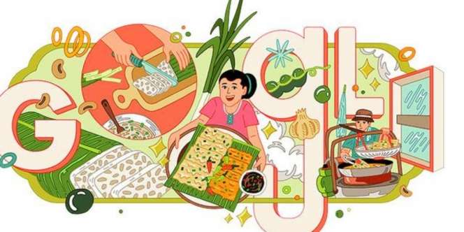 Tempe Mendoan Jadi Google Doodle Hari Ini, Pajang Karya Ilustrator Asal Semarang