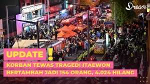 Korban Tewas Tragedi Itaewon Bertambah Jadi 154 Orang, 4.024 hilang