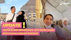 Tepis Isu Suami Selingkuh, Ayu Dewi Ajak Regi Datau Umrah Bareng