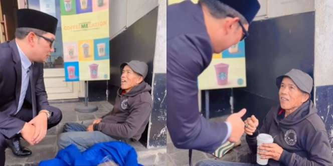 Ditraktir Ridwan Kamil, Pemulung Ini Minum Kopi Starbucks untuk Pertama Kalinya dalam Hidup
