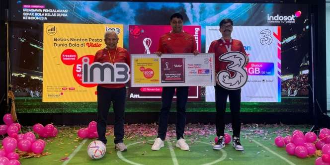Gandeng Vidio, Indosat Tawarkan Paket Khusus IM3 dan Tri untuk Akses Nonton Langsung Piala Dunia 2022