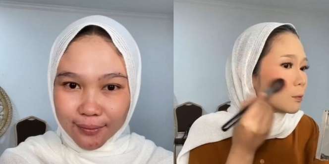 Begini Jadinya Kalau MUA Menikah, Hasil Rias Wajah Sendiri Bikin Banyak yang Sangsi
