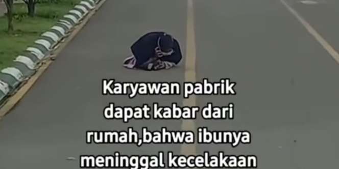 Video Viral Perempuan Tersungkur di Jalan Beraspal Saat Dengar Kabar Ibunda Telah Tiada