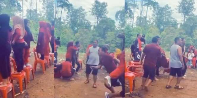 Bapack Bapack Ikut Lomba Gendong Istri, Eh Lupa Istrinya yang Mana, Netizen: Pulang-pulang Auto Perang Dunia 3