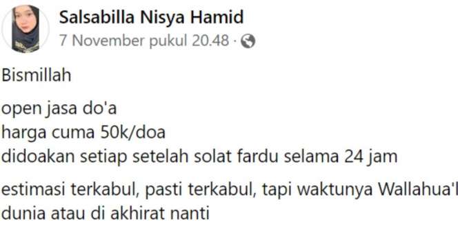 Viral Anak Yatim Buka Jasa Doa, Alasan Yakinkan Konsumen Doanya Terkabul Disorot